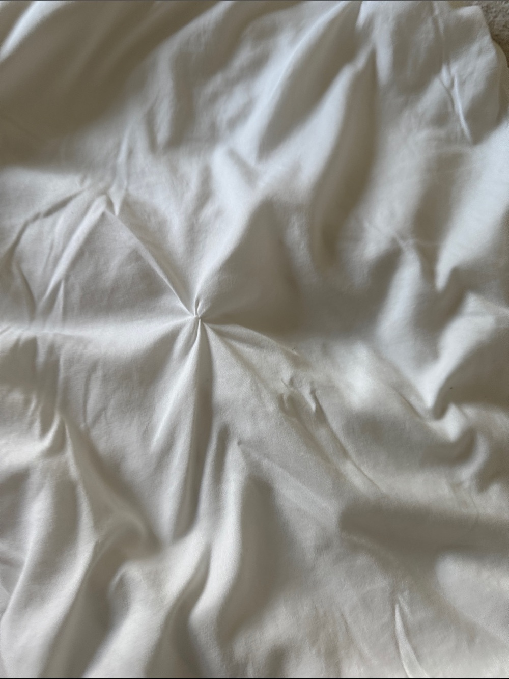 Source Unknown white Tufted Duvet Cover - Simple Elegant Bedding